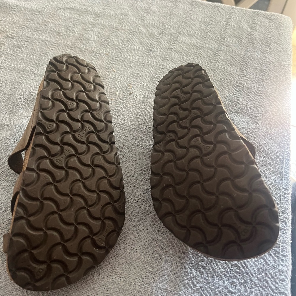 Birkenstock Dark Brown Cross-Strap Sandals - Picture 3 of 3